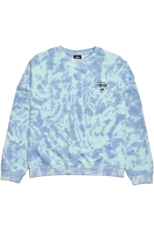 Stussy Womens Copyright TD BF Crew Leisure Sets Blue - KXLHG3170